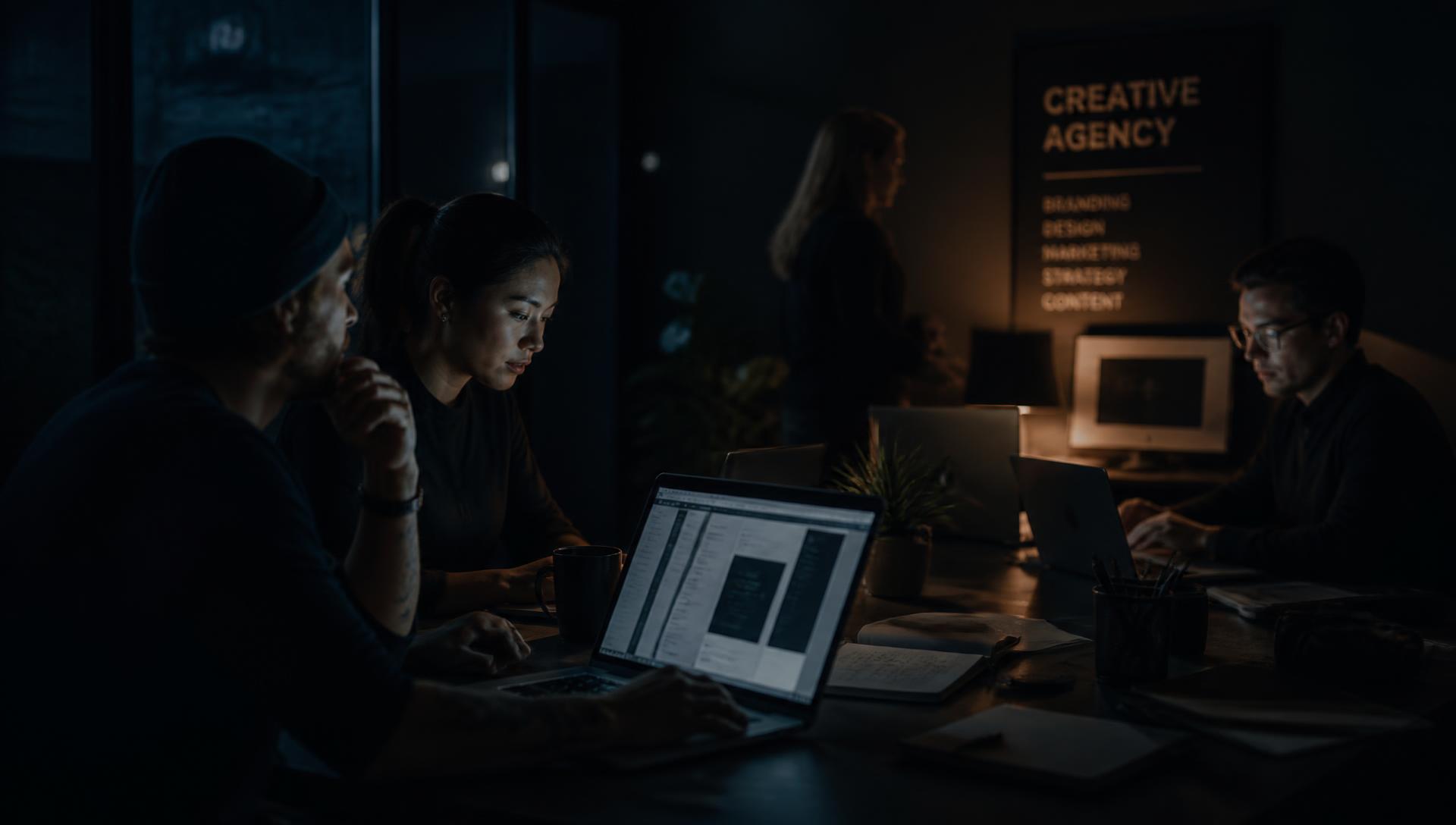 Team di professionisti digitali al lavoro in ufficio